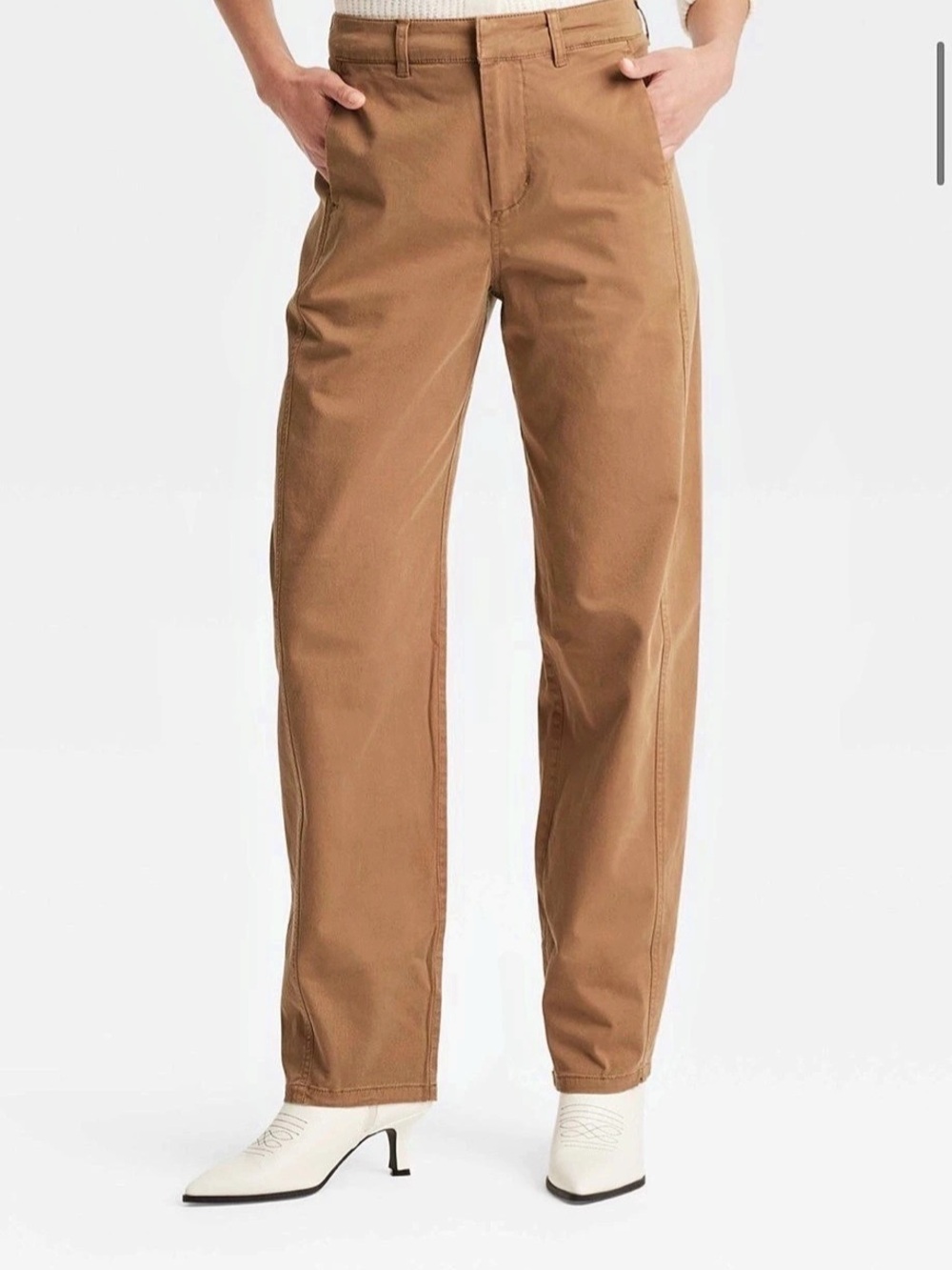 Universal Thread Women's High Rise Barrel Pant Brown Size 12